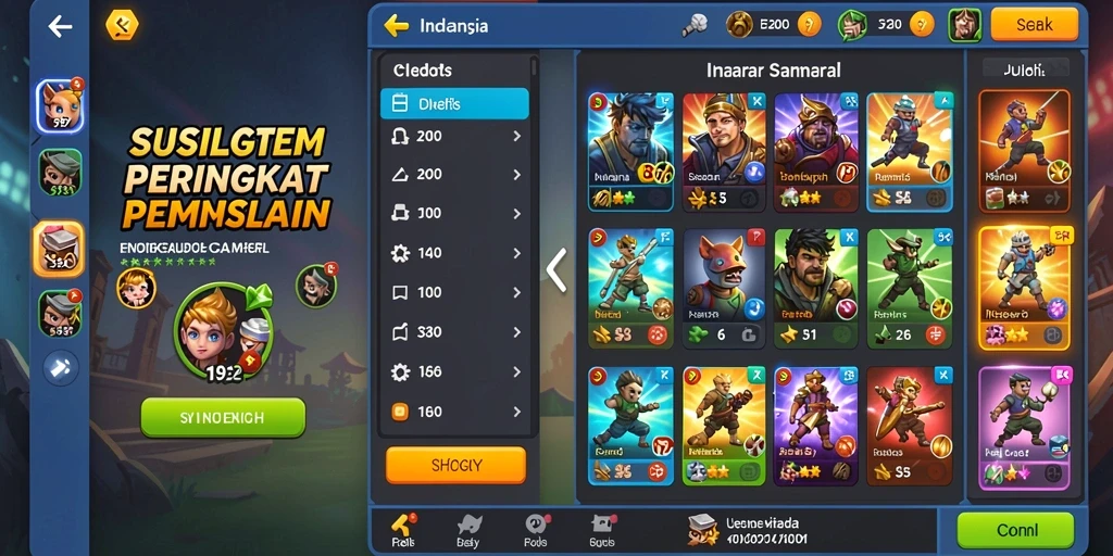 Tampilan menu utama yang menarik dan mudah digunakan.