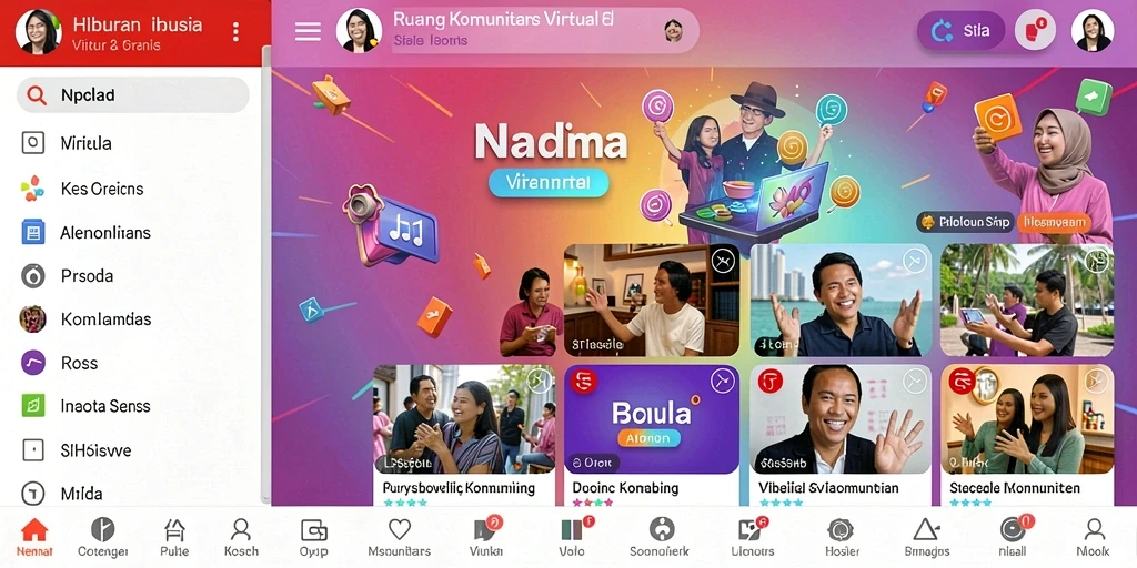 Tampilan awal yang menarik dan informatif.