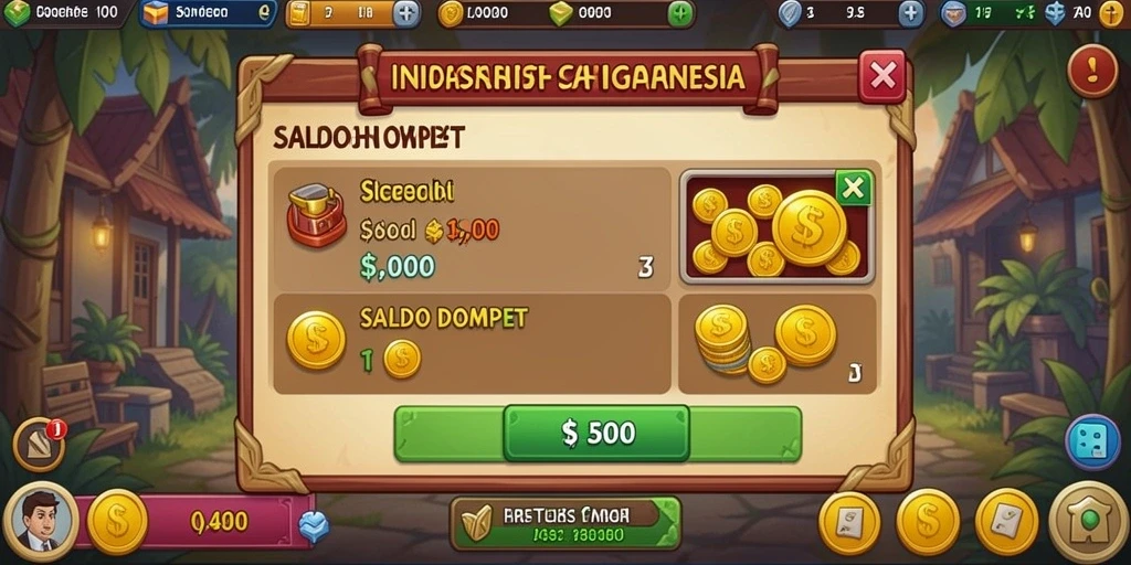 Tampilan awal game yang menarik dan interaktif.