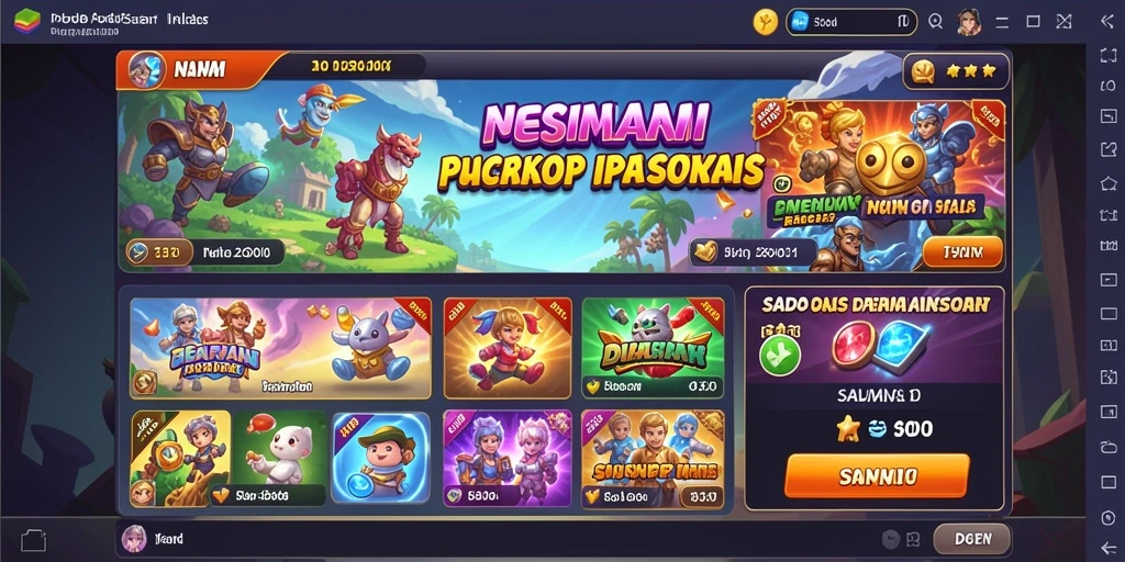 Tampilan awal yang menarik dan warna-warni.
