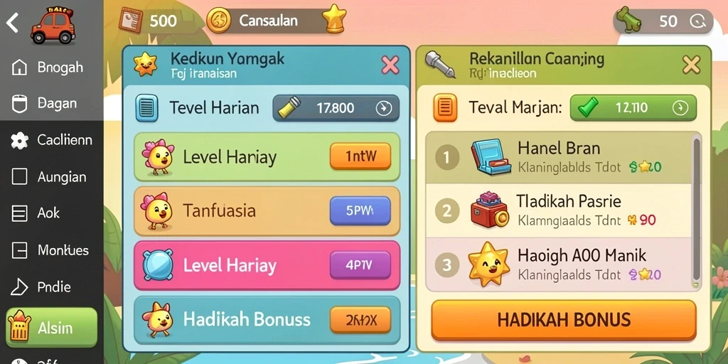 Tampilan antarmuka GADAITOTO yang menawan.