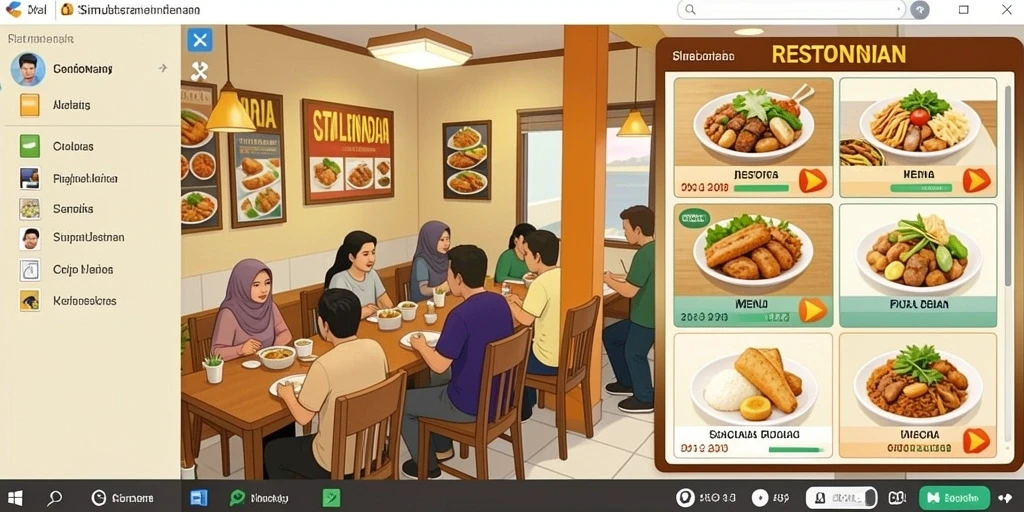 Tampilan awal yang menarik dan mudah dinavigasi.