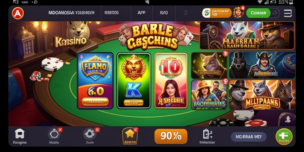 Tangkapan layar menunjukkan antarmuka utama game HOYE55.