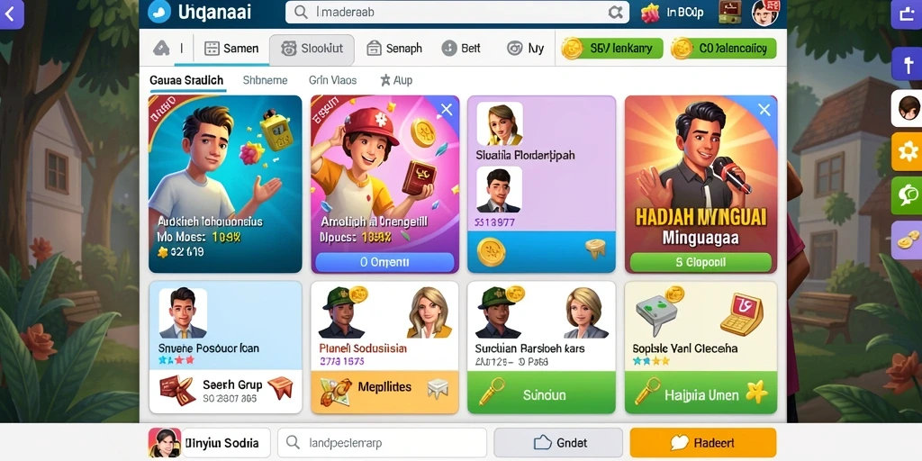 Tampilan awal permainan yang menarik dan memikat.