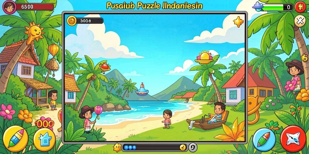 Screenshot menunjukkan karakter utama dalam aksi.