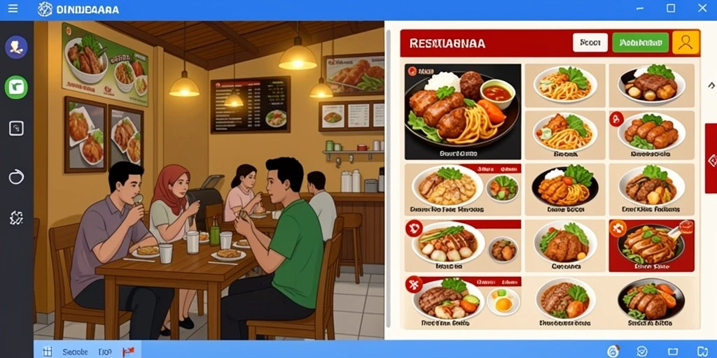 Tampilan antarmuka yang modern dan menarik.