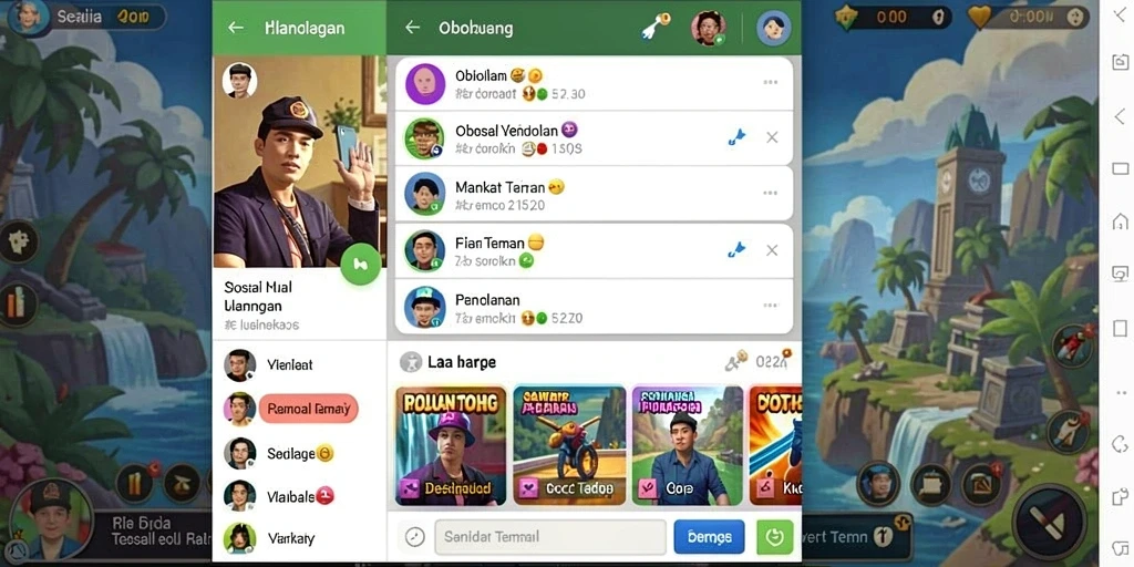 Screenshot menampilkan antarmuka utama OMPONG188 yang menarik.