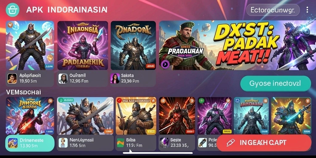 Tampilan menarik dengan berbagai tema slot.